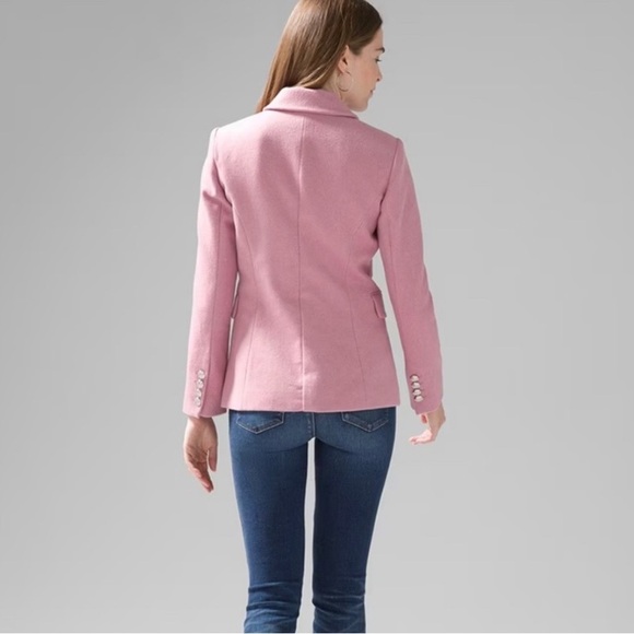 🌸🌺🌷White House Black Market Pink Blazer with Silver Buttons - Picture 5 of 16